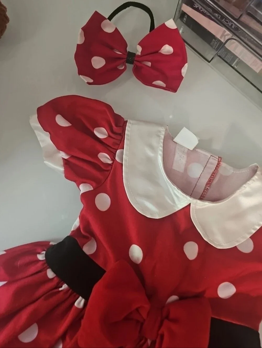 Disney Baby Minnie Mouse Red Polka Dot Dress 12 Months
